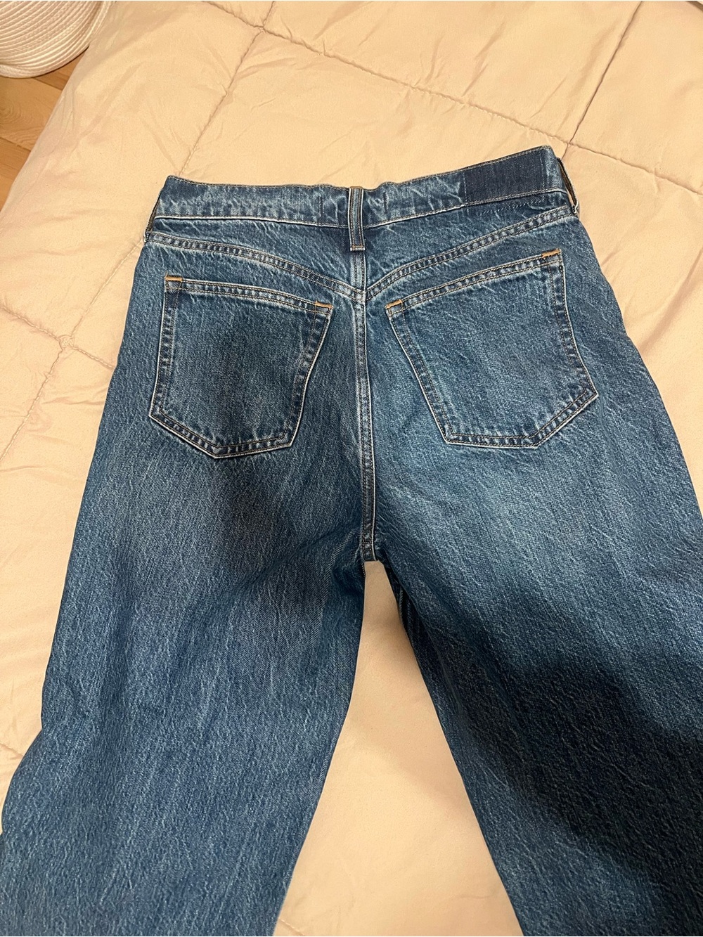 Abercrombie & Fitch A&F High Rise Wide Leg Jeans Drapey Jeans 26S - Picture 5 of 5